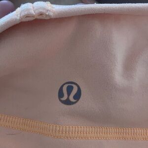 lululemon athletica Navy Blue Tank with Peach Straps